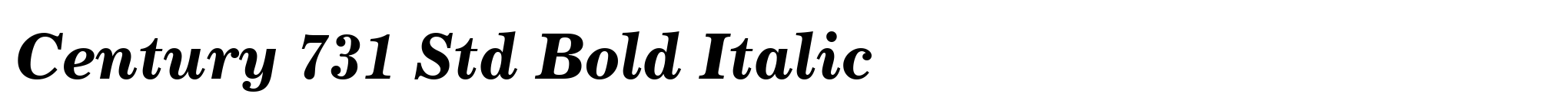 Century 731 Std Bold Italic image